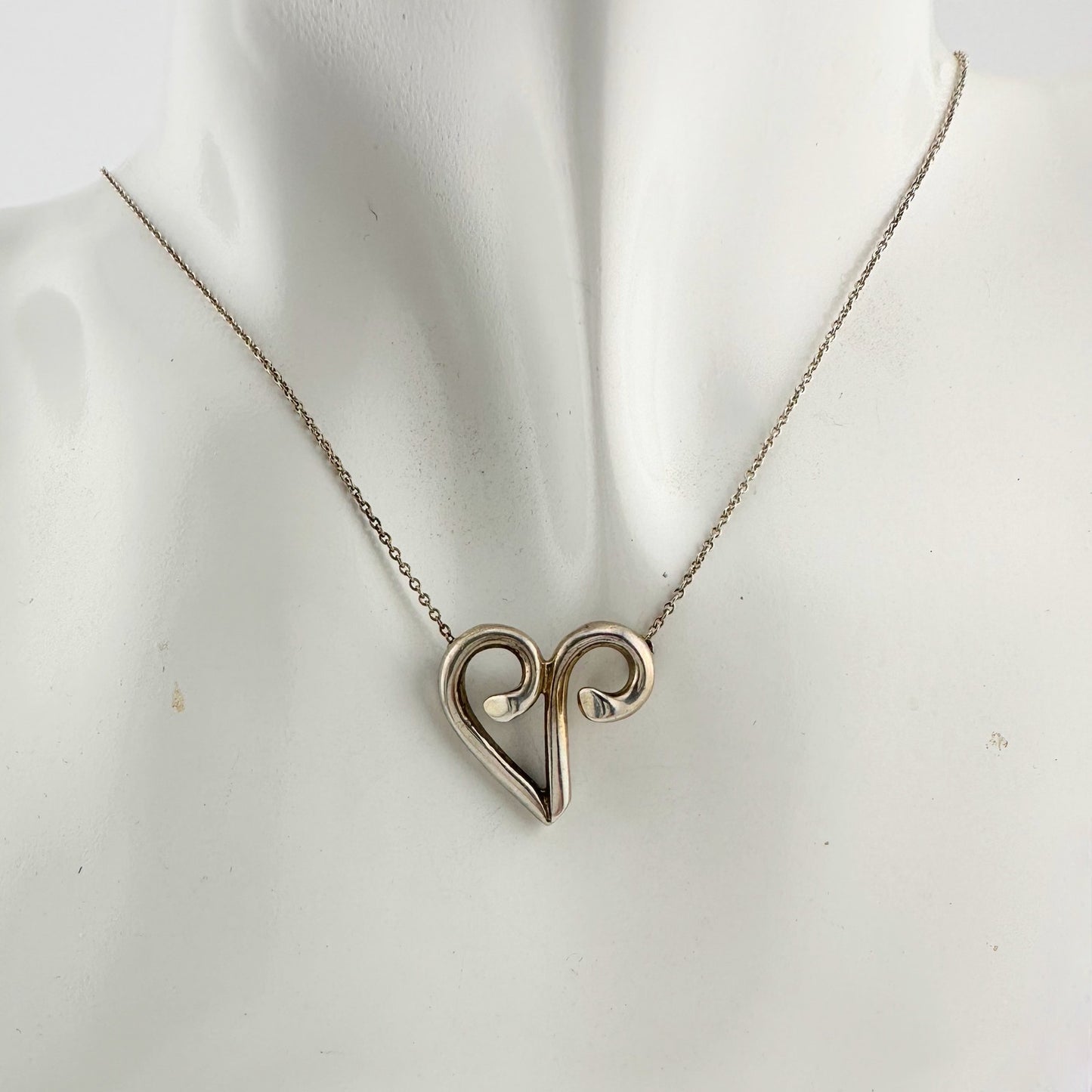 Tiffany & Co Paloma Picasso Aries Zodiac Symbol Necklace in Sterling Silver