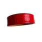 Hermes Red Croc Embossed Leather Bangle Bracelet