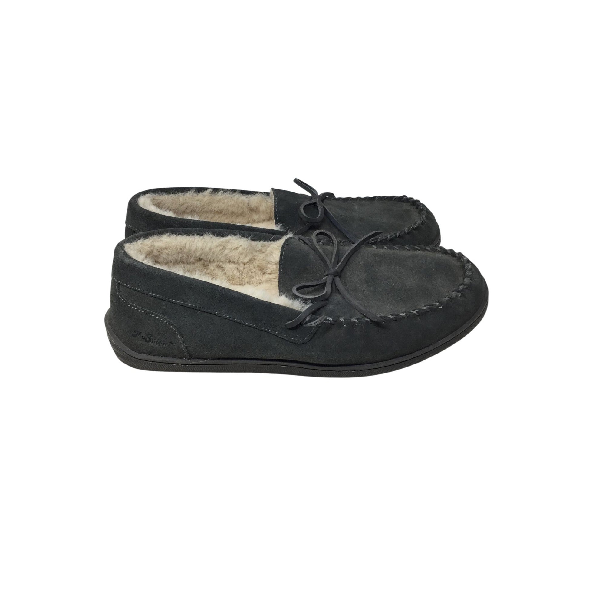 Charcoal Grey MySlipper Moccasin Slippers by MyPillow MySlipper  A+ Stuff Men's Shoes/Slippers