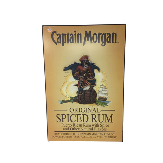 Captain Morgan Original Spiced Rum 3D Promo Wooden Bar Sign