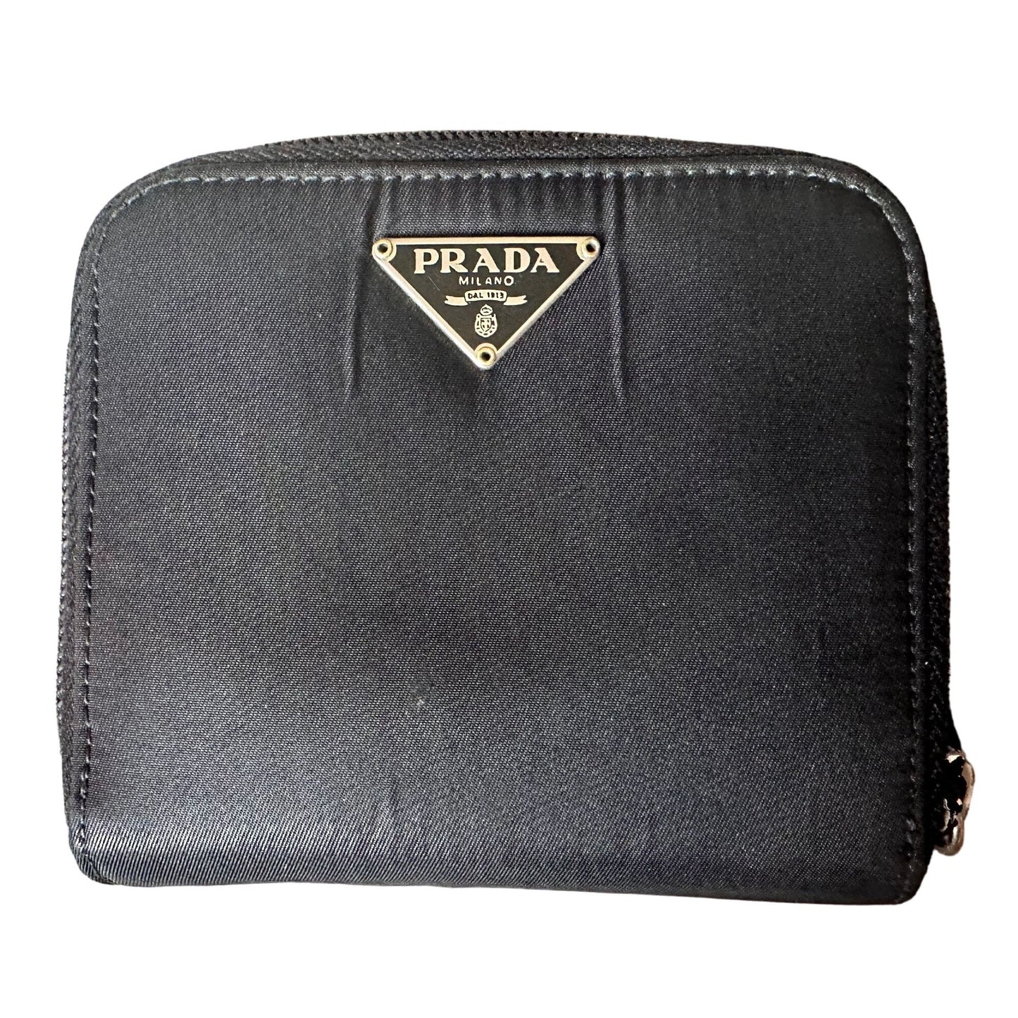 Prada Saffiano Metal Compact Wallet