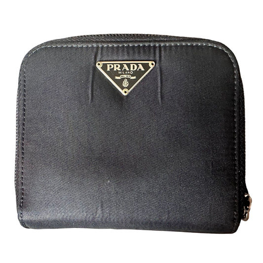 Prada Saffiano Metal Compact Wallet