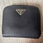 Prada Saffiano Metal Compact Wallet