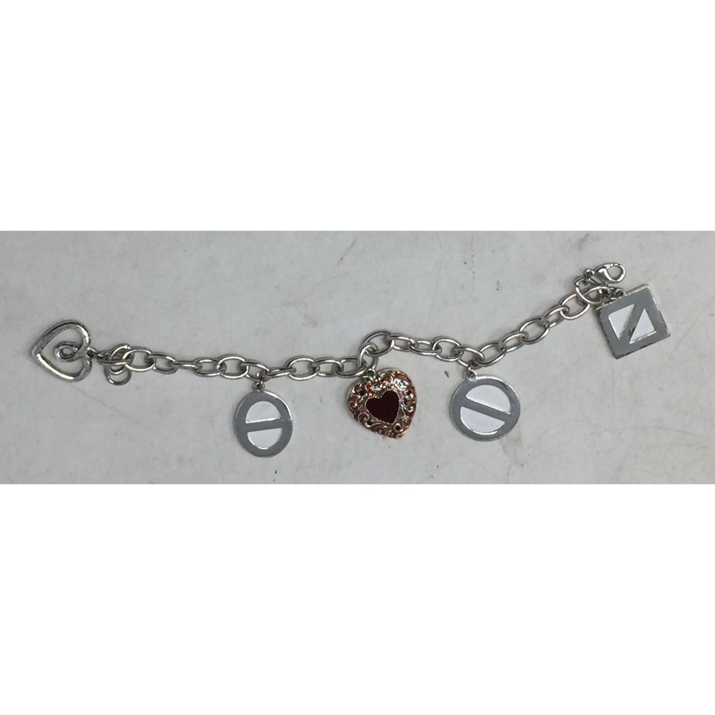 Vintage Liz Claiborne ''Picture This'' Link Dangling Photo Charm Bracelet