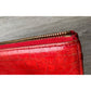 Miu Miu Red Croc Embossed Leather Zip Around Wallet with Original Box