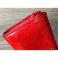 Miu Miu Red Croc Embossed Leather Zip Around Wallet with Original Box