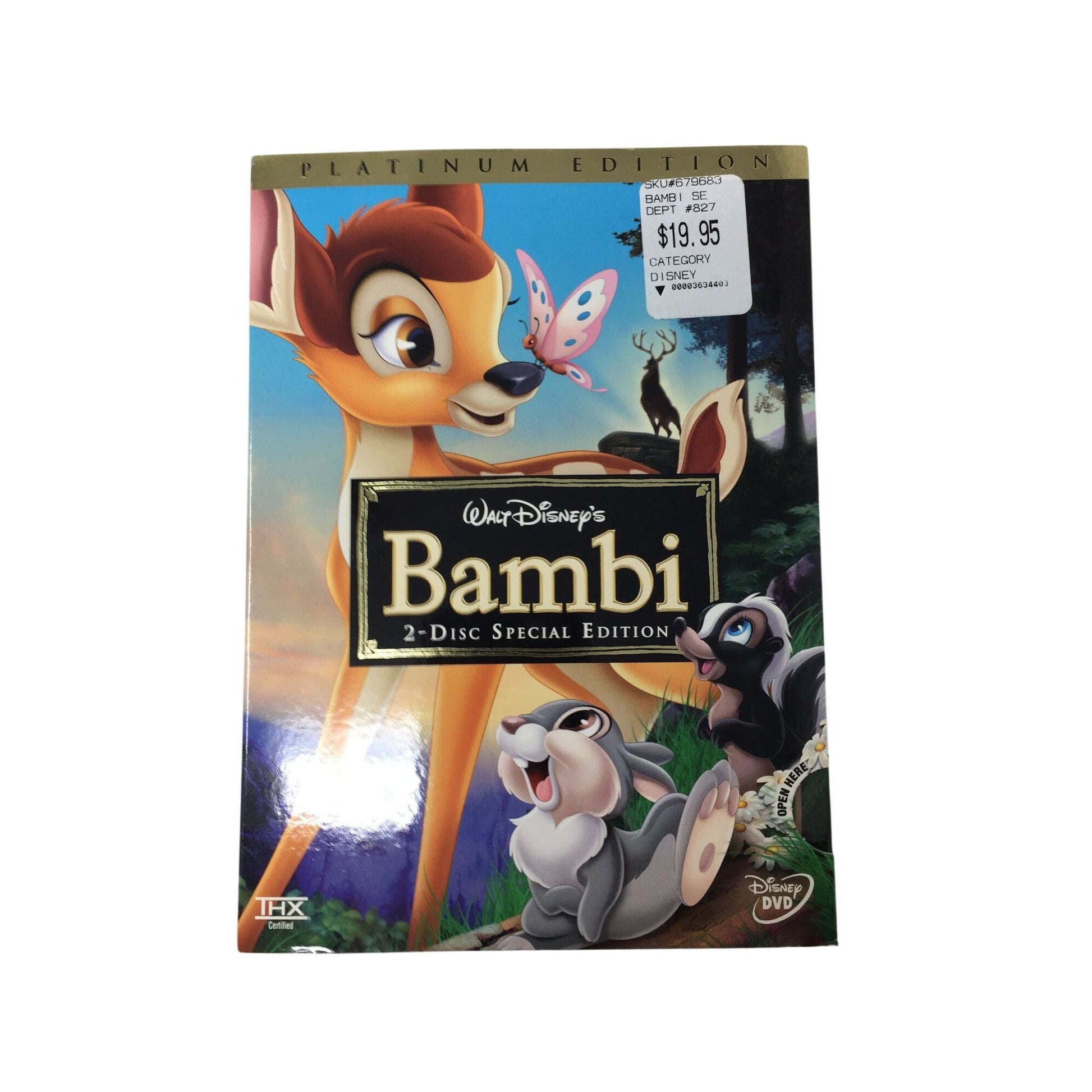 Walt Disney's Bambi Platinum Edition 2-Disc Special Edition DVD A+ Stuff  A+ Stuff DVDs & Videos