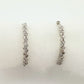 Simply Stunning 1/2 ct Natural Diamond Hoop Earrings - Sterling Silver