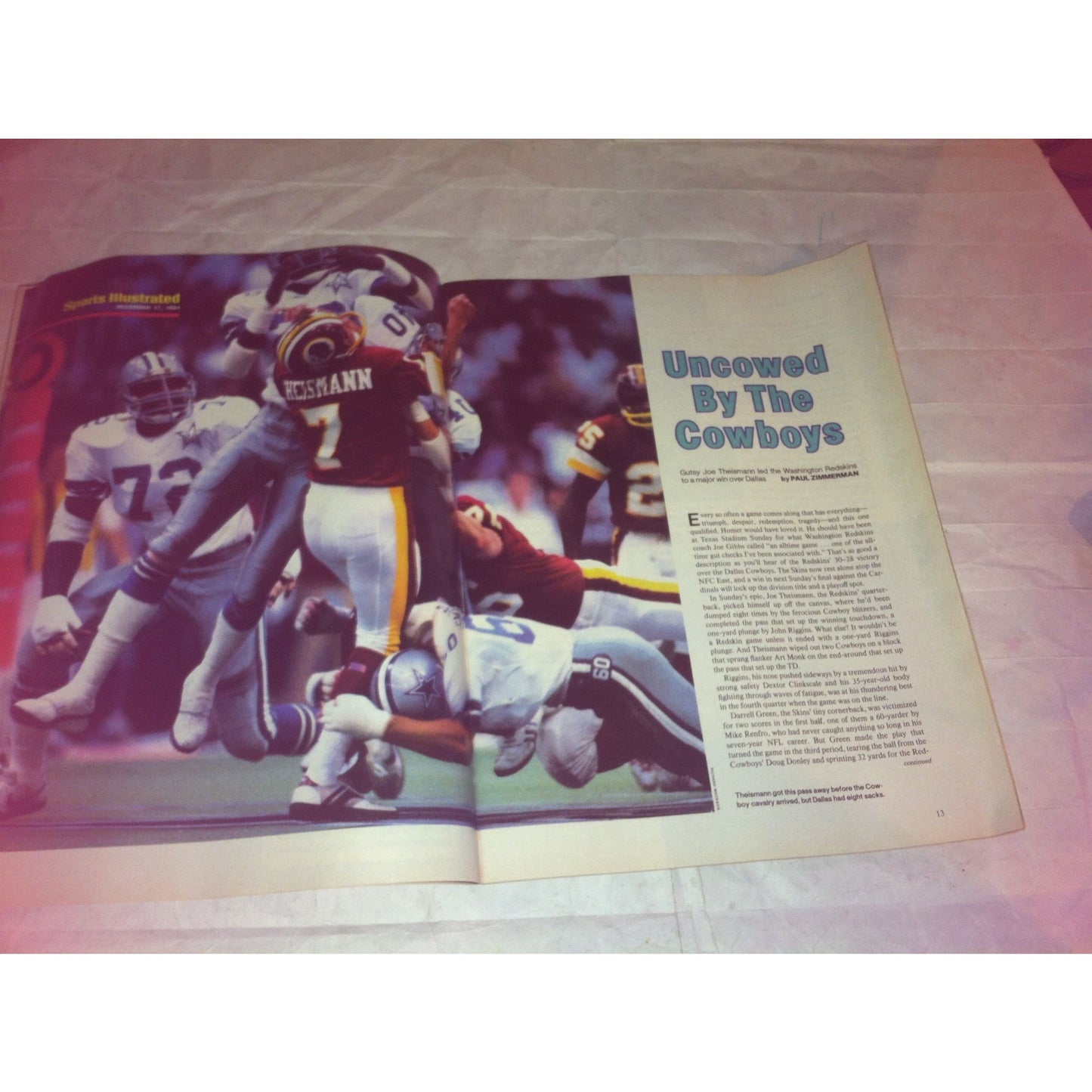Los Angeles Rams Eric Dickerson Sports Illustrated Vintage Magazine