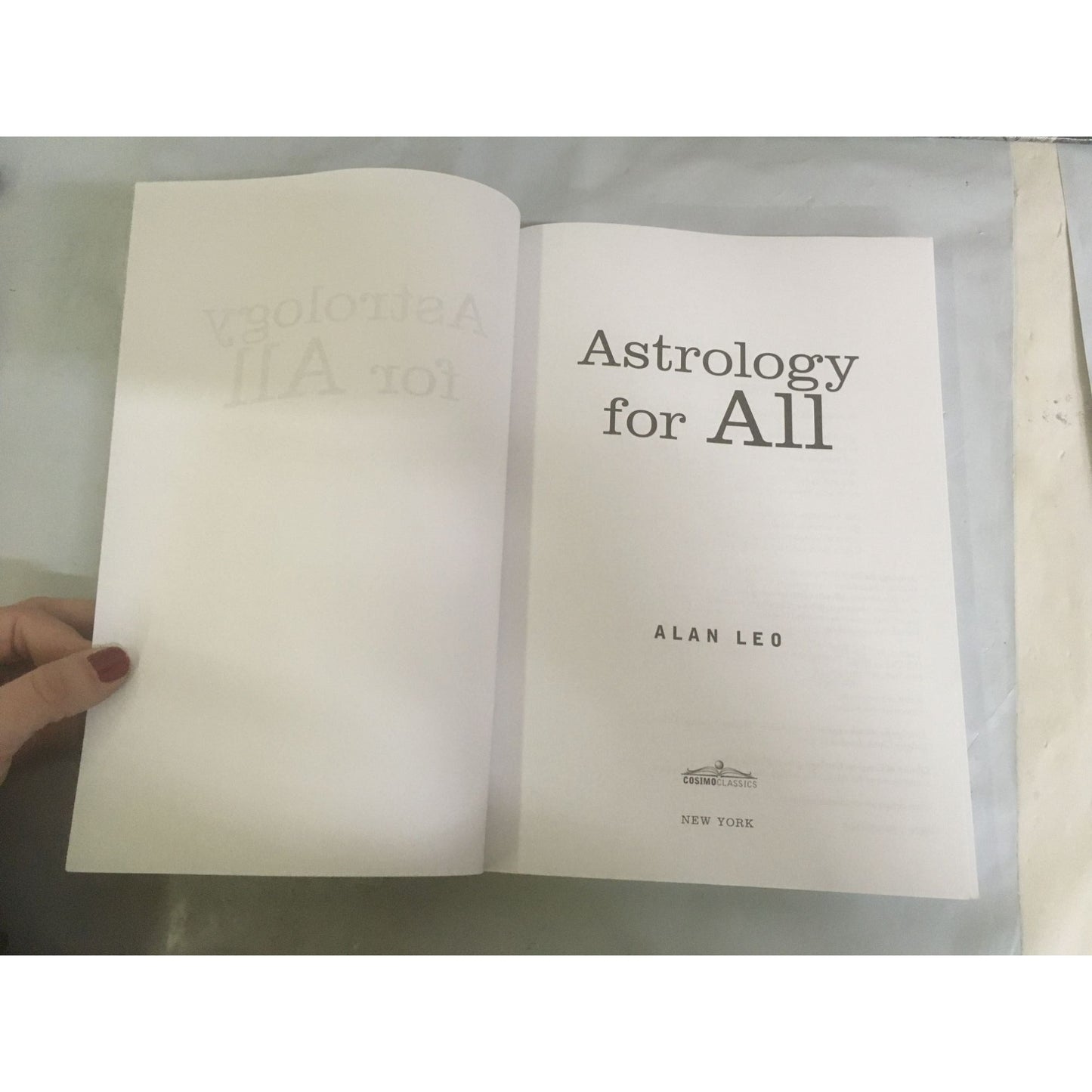 Astrology for All Book by Alan Leo - Cosimo Classics