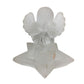 Vintage "Celebrations Crystal Clear" Frosted Clear Glass Angel Figurine Candle Holder