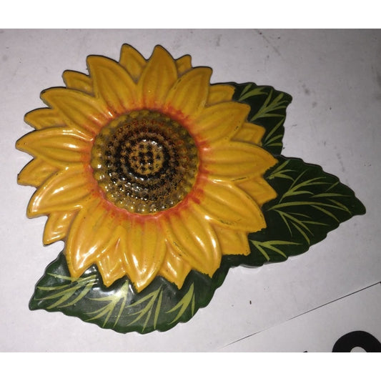 Sunflower Refrigerator Magnet - Yellow and Green