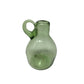 Vintage Small Green Handblown Flower Vase/Jug with Handle