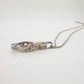 Beautiful Twisted 10kt Rose Gold & Sterling Silver Diamond Necklace