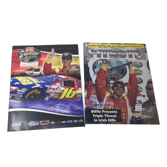 Pitnote Press & Michigan International Speedway Program Guide Aug 2005 GFS 400