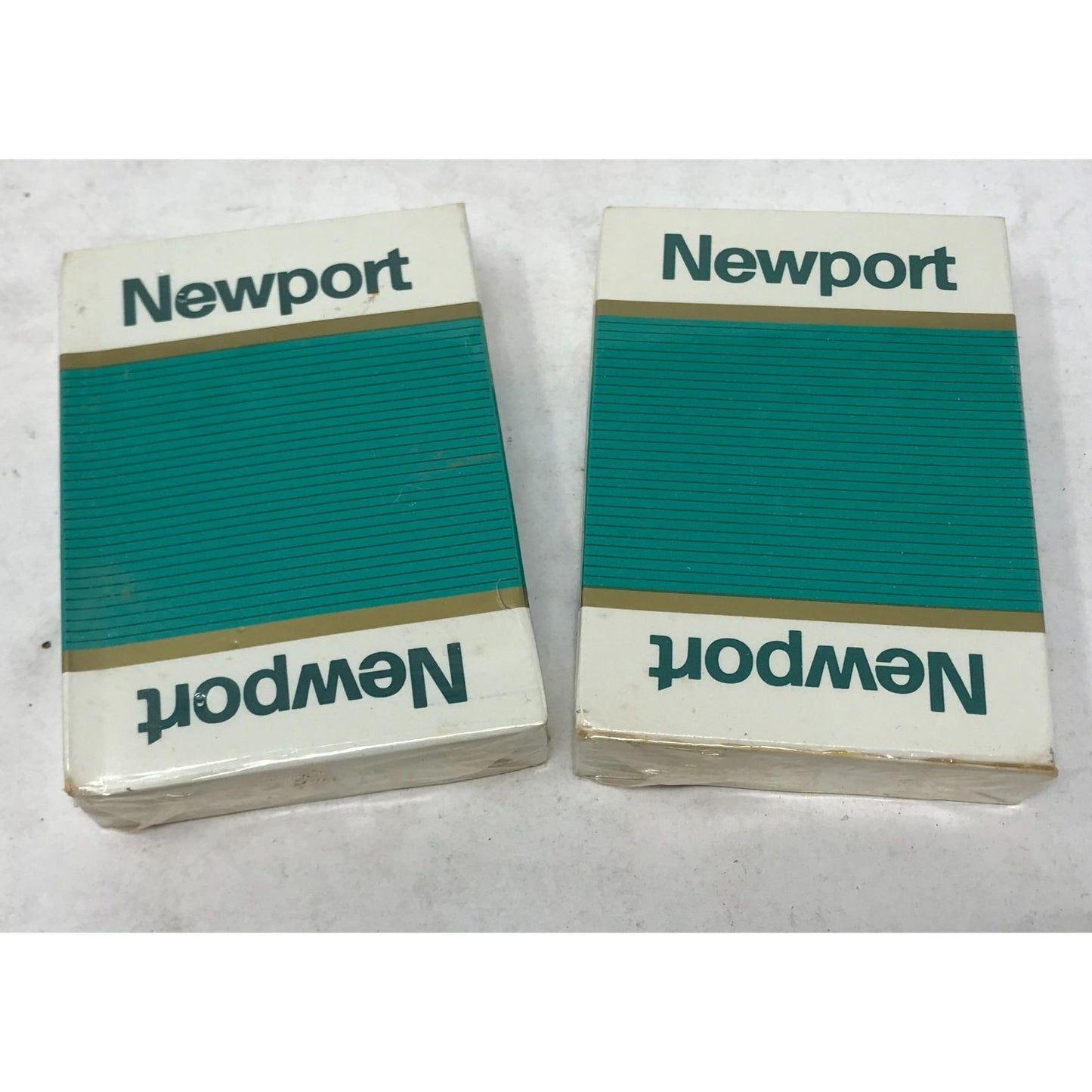 Vintage Cigarette Playing Cards- 3 Newports, 1 Marlboro, 1 Old Gold lights, 1 Camel