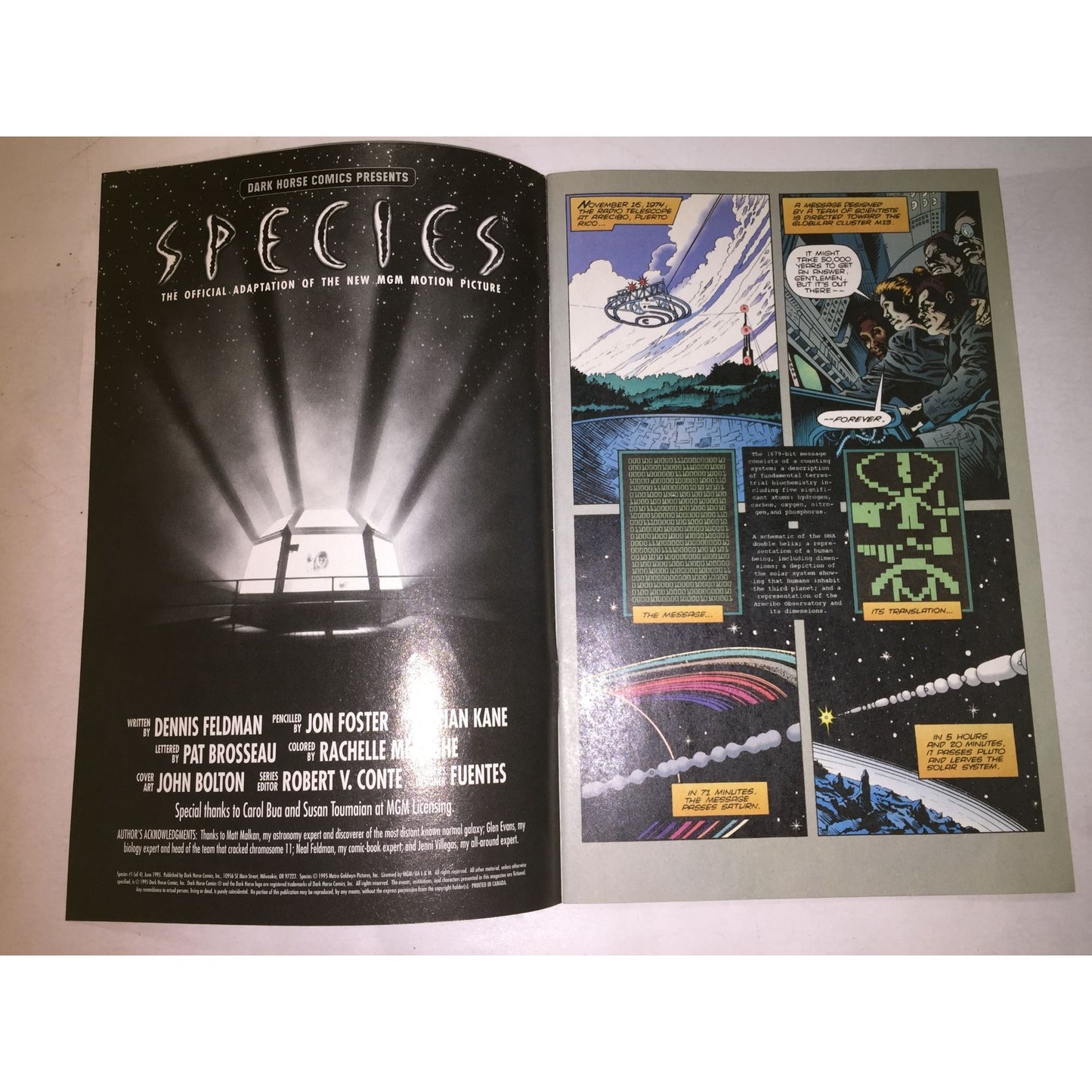 Dark Horse Comics Species #1 Comic book