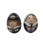 Two Vintage 1992 Hand Painted Pilgrim Eggs