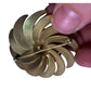 Vintage Handmade Gold Toned Pinwheel Swirl Brooch/Pin