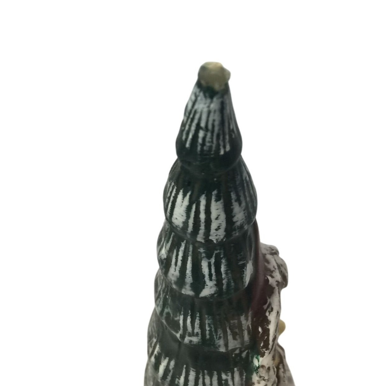 Vintage 9.5'' Tall Christmas Tree Santa Holiday Candle