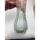 Short 6'' tall Ribbed Clear Glass Bud Vase