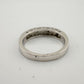 Natural Black and White Diamond Band Ring - size 7.25