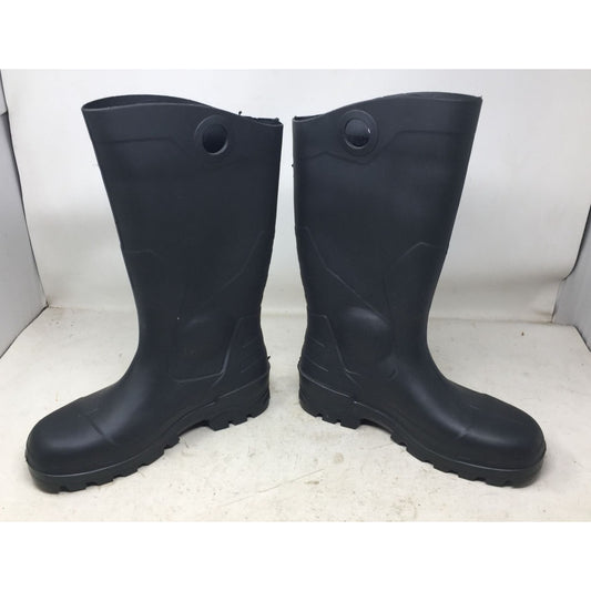 Unisex Black Rubber Dunlop Boots- Made in USA- Mens Size 6 & Womens Size 8