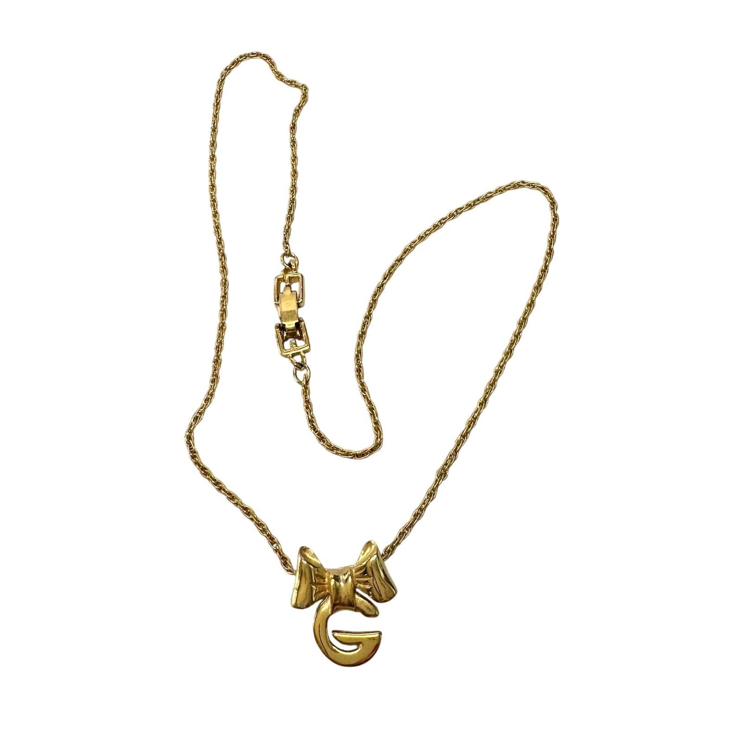 Givenchy G with Big Bow Gold Plated Necklace Givenchy  A+ Stuff Pendant with nicklace