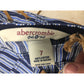 Abercrombie Girls Size 7 Striped Blue Super Low Rise Capri Pants New with Tags