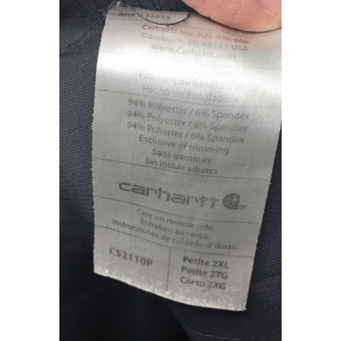 Women's Carhartt Gray Pants with Pockets Size Petite 2XL