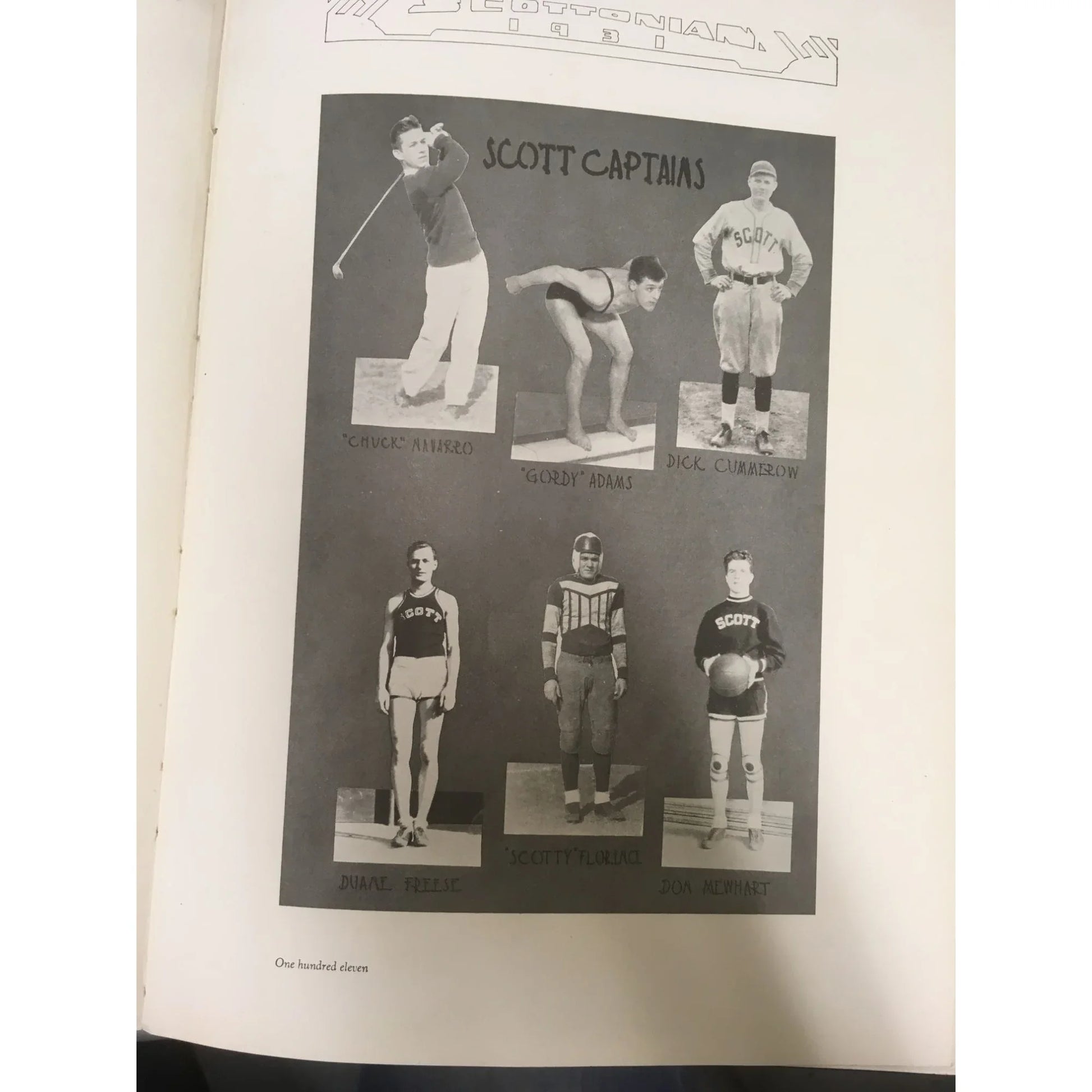Scottonian Class of 1931 Vintage Yearbook- Scott High School - A+ Stuff