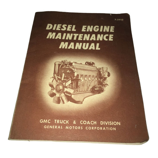 Vintage Diesel Engine Maintenance Manual Book