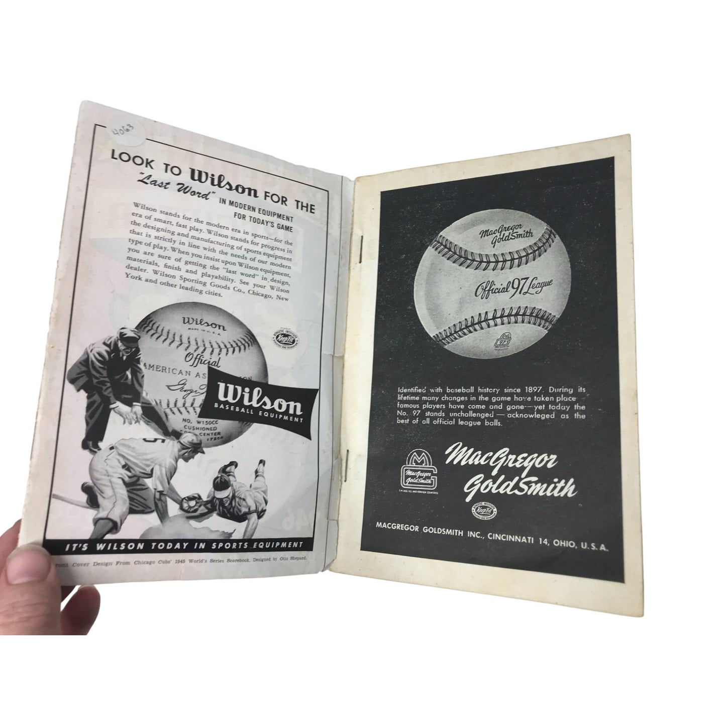 The Sporting News Baseball Register Vintage 1946 Book