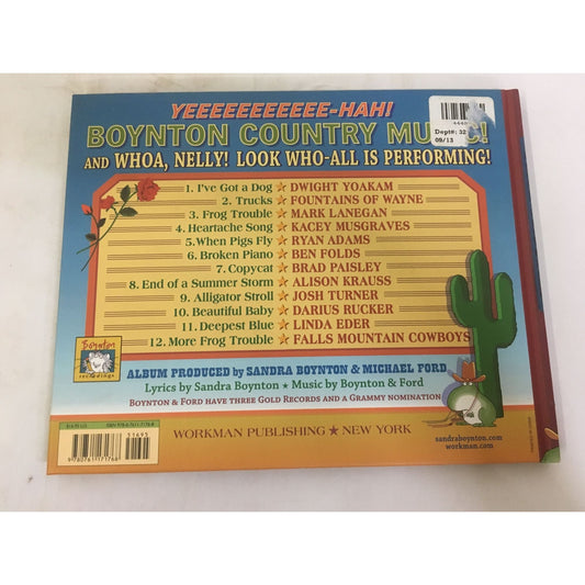 Frog Trouble Book with CD- Songs and Illustrations by Sandra Boynton