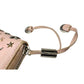 Jimmy Choo Filipa Zip-Around Long Wallet in Pink Leather w Bronze/Gold and SIlver Star Studs