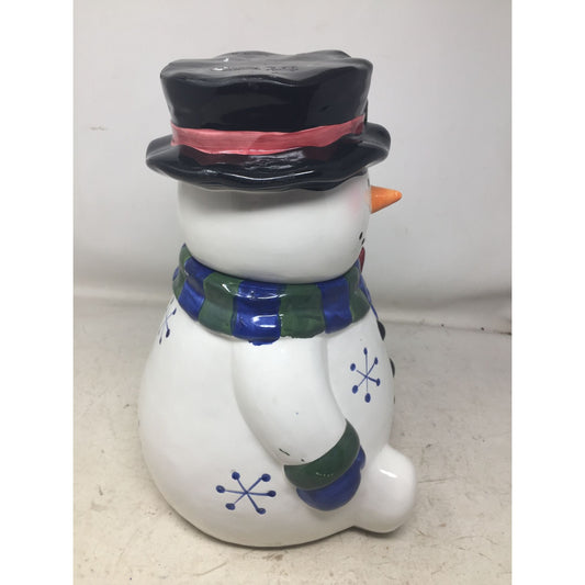 PAI Large Christmas Vintage Snowman Cookie Jar- about 12 inches tall