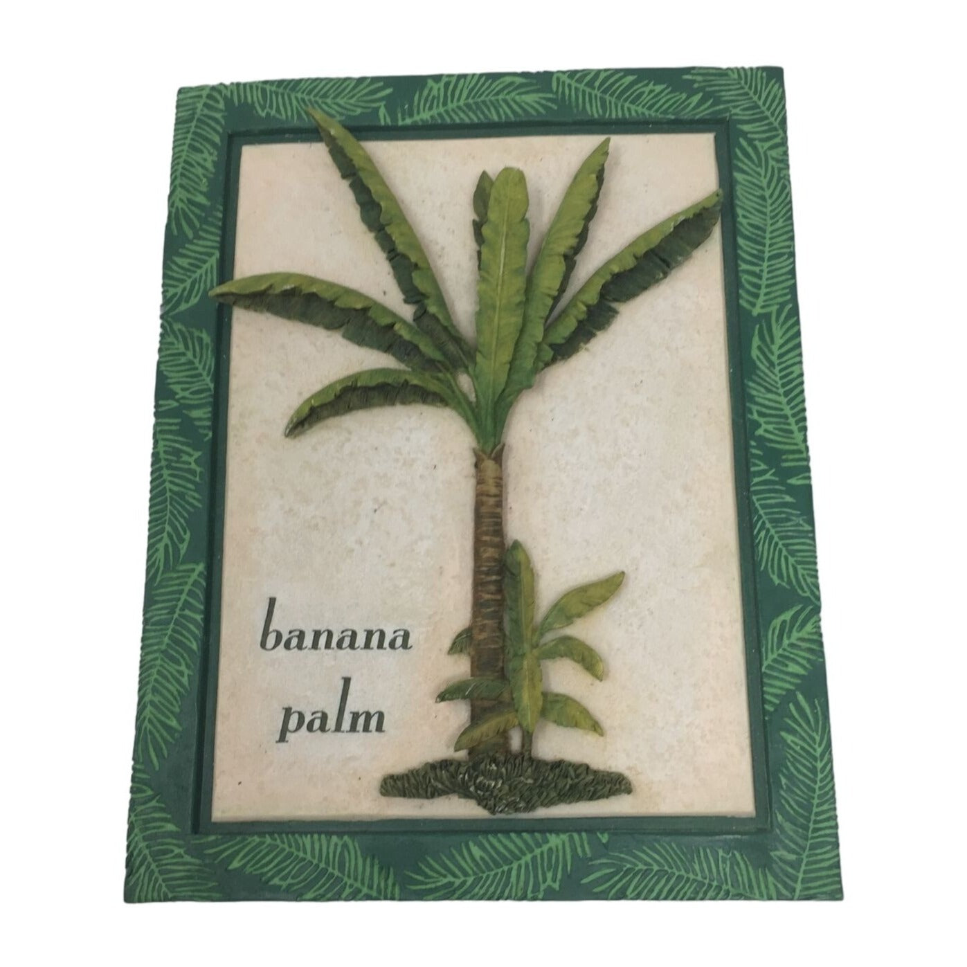 Banana Palm 2003 Life Echoes Wall Hanging/Decor - about 8 by 6.5 inches