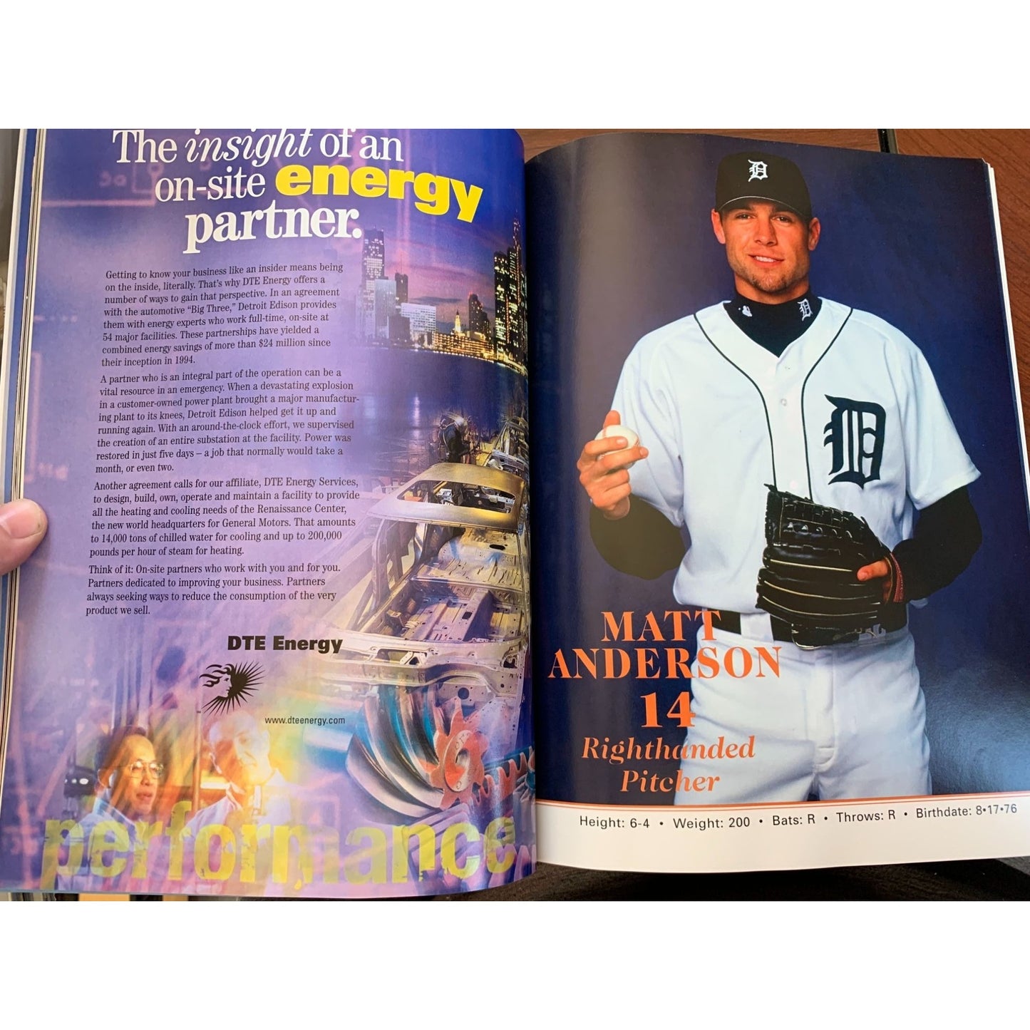 Vintage 2000 Detroit Tigers Issue Number One Magazine