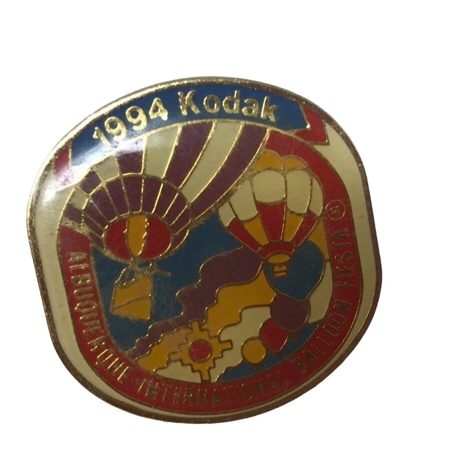 Vintage 1994 Kodak Albuquerque International Balloon Fiesta Lapel Pins