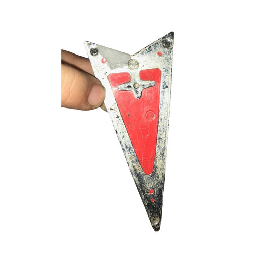 Pontiac Auto Patch Emblem/Hood Ornament Red/Silver