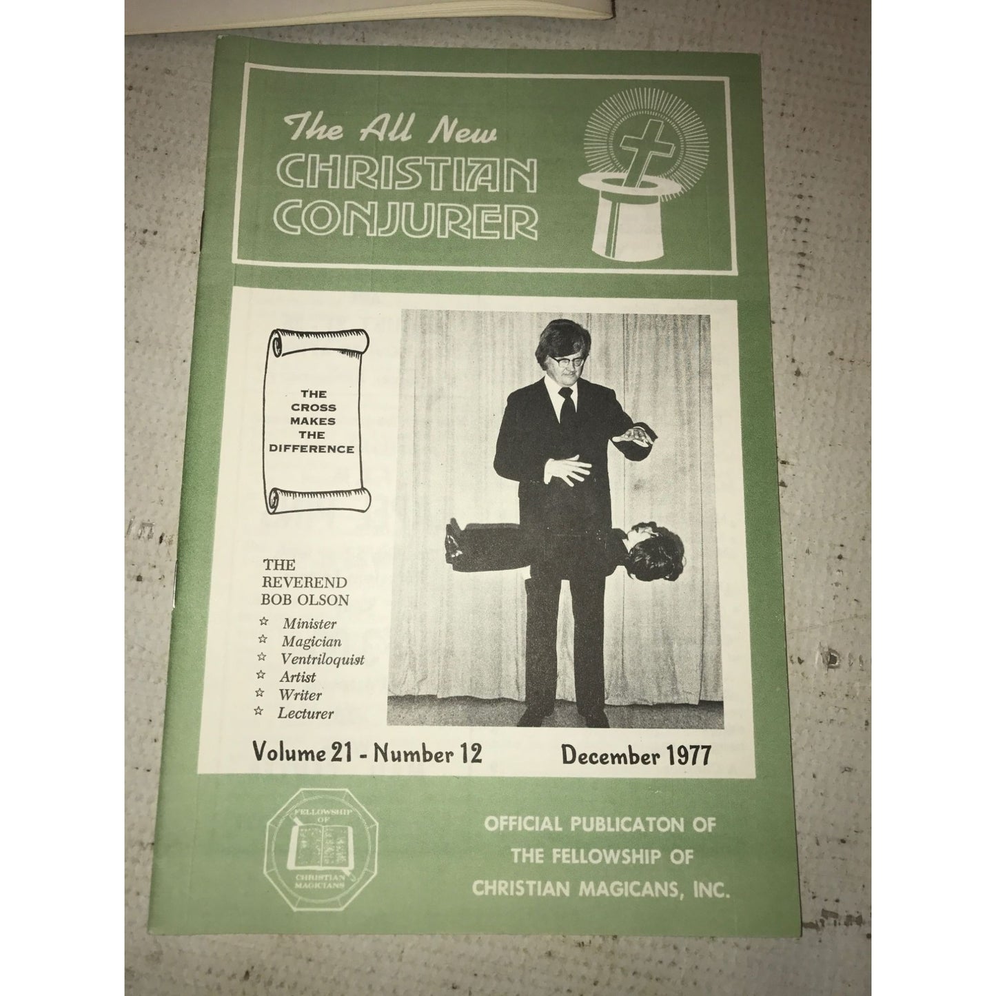 Vintage July-Dec 1977 Set of 6 The All New Christian Conjurer Brochures (Vol. 21 & No. 7-12)