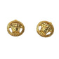 Gianni Versace Medusa Gold Plated Clip-On Earrings