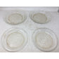 Vintage Glasbake Clear Glass Pie Plates w/ Textured Bottoms- Set of 4