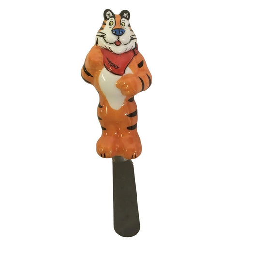 Kellogg's Ceramic Plate & Keebler Elf &Tony the Tiger Cheese Knives Collector Set