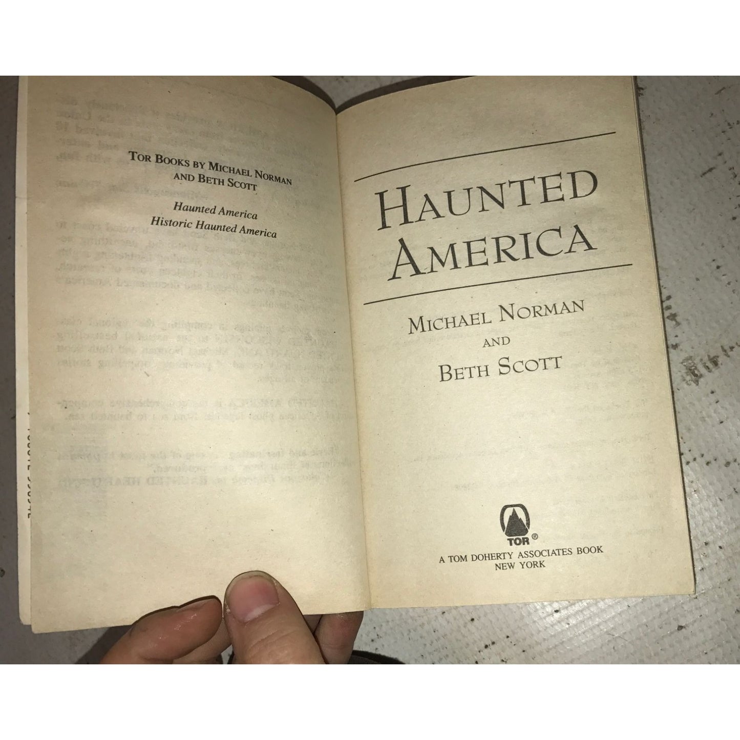 Haunted America Paperback Book by Michael Norman & Beth Scott