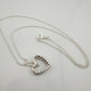 Beautiful Heart Necklace w Natural Diamonds in Illusion Settings