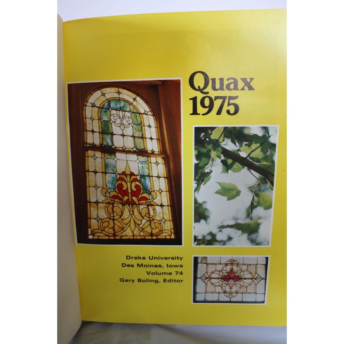 Vintage 1975 Drake University QUAX Annual Yearbook