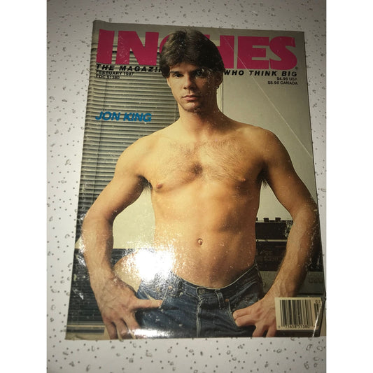 Vintage INCHES Collectible Adult Magazine Feb 1987