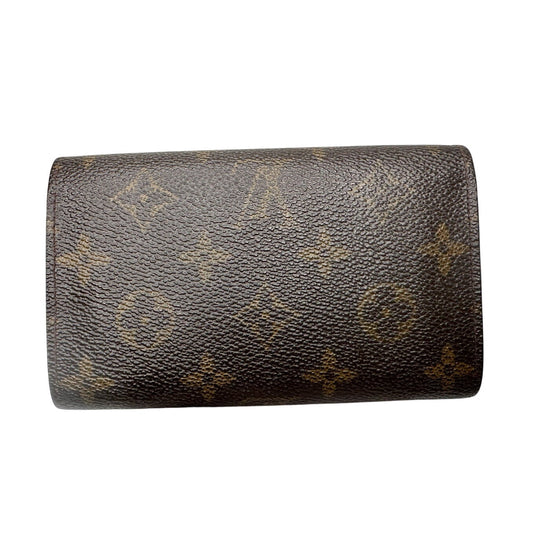 Louis Vuitton Monogram Porte Monnaie Tresor Wallet Brown Canvas P- LV Wallet Louis Vuitton  A+ Stuff Wallet