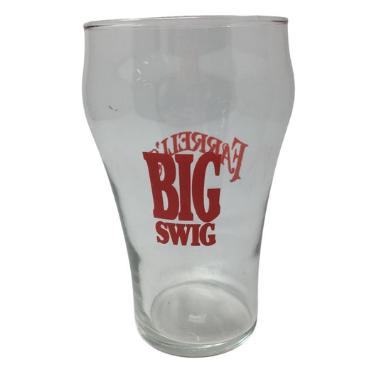 Farrell's Ice Cream Parlour Big Swig Drinking Glass (7" tall)- Small Chip in glass